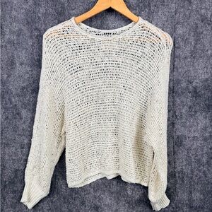 Billabong Cream Open-Knit Sweater